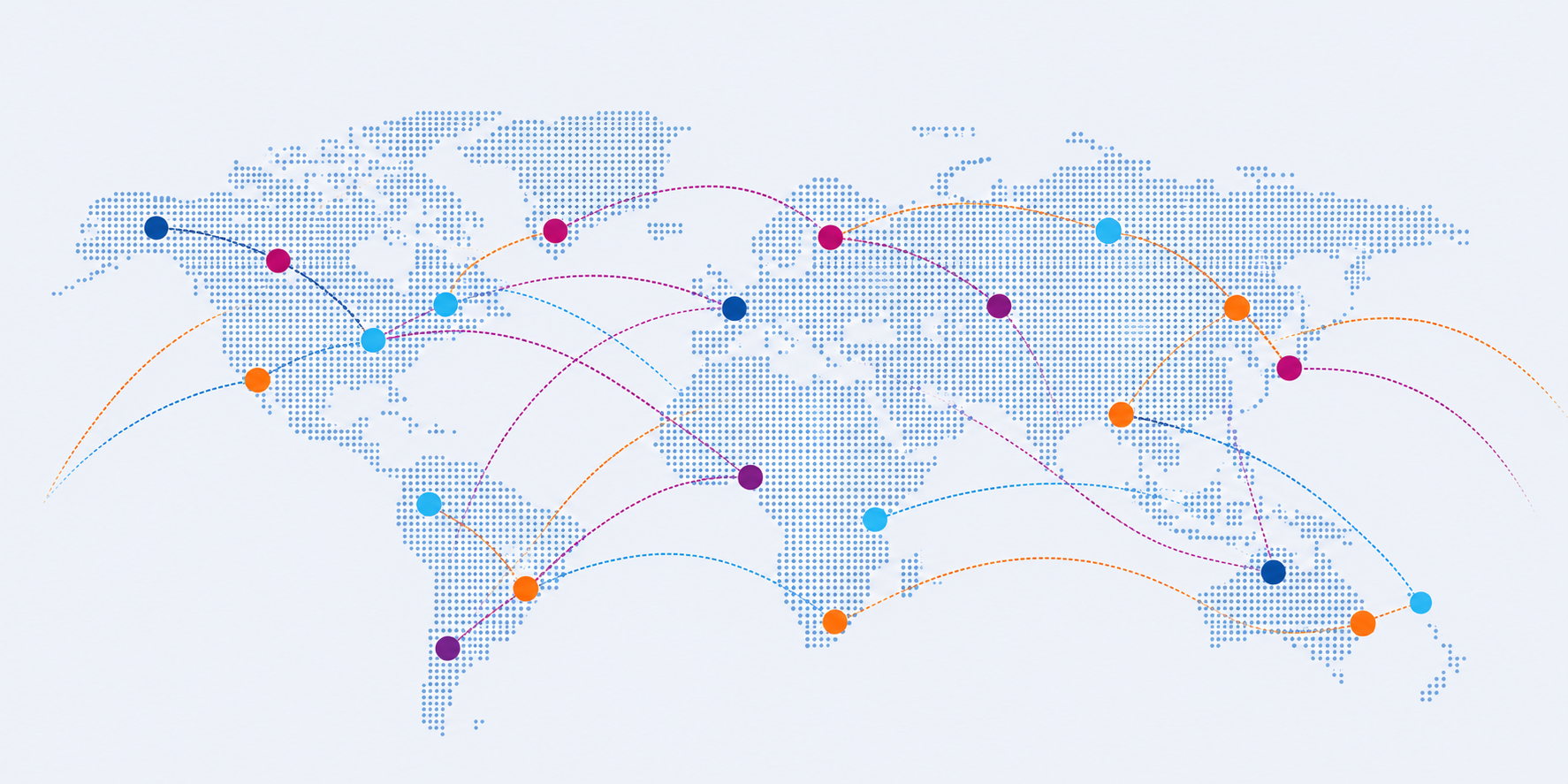 EMS global coverage map